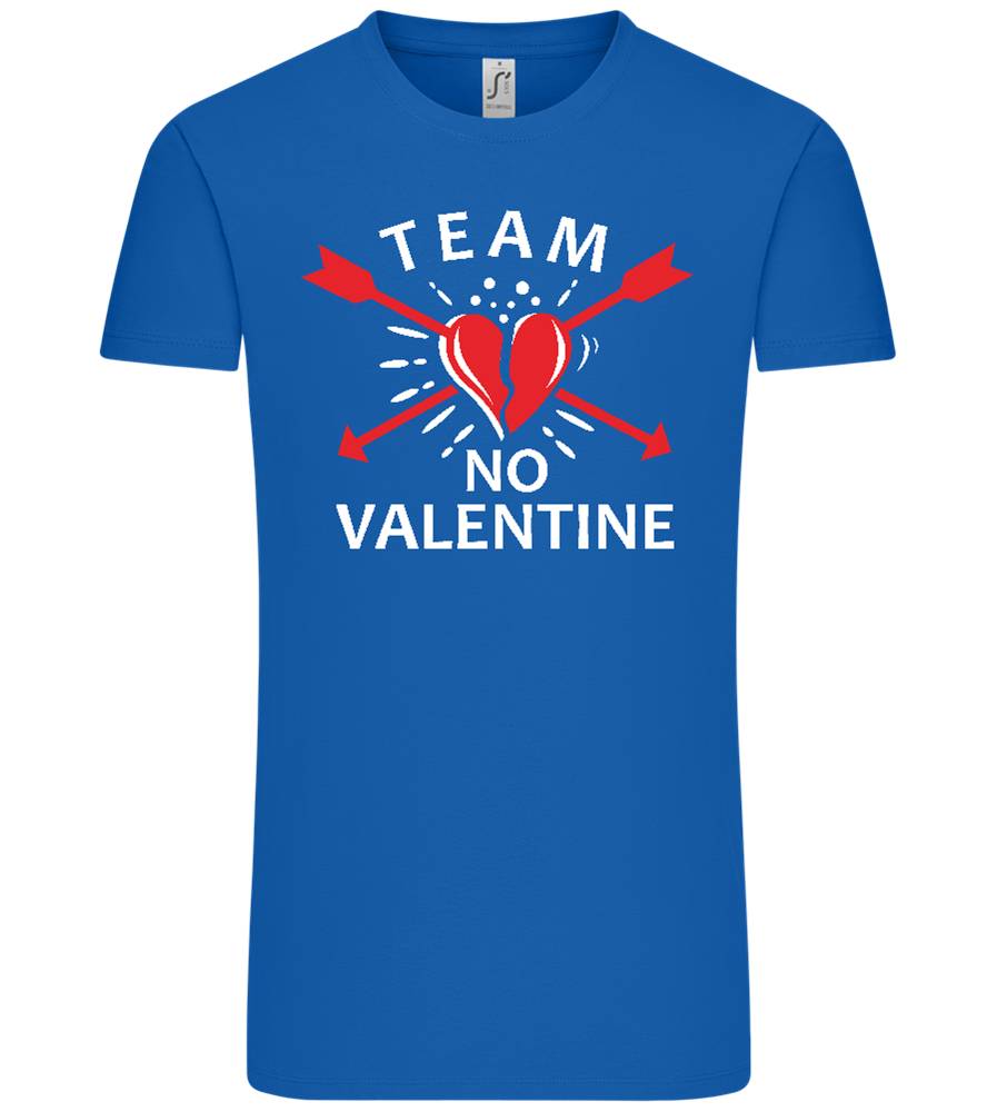 Team No Valentine Design - Comfort Unisex T-Shirt_ROYAL_front