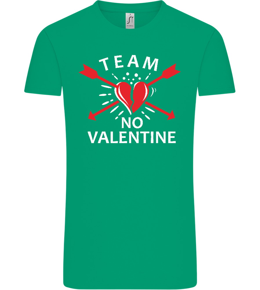 Team No Valentine Design - Comfort Unisex T-Shirt_SPRING GREEN_front