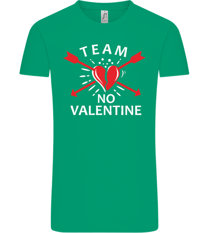 Team No Valentine Design - Comfort Unisex T-Shirt_SPRING GREEN_front