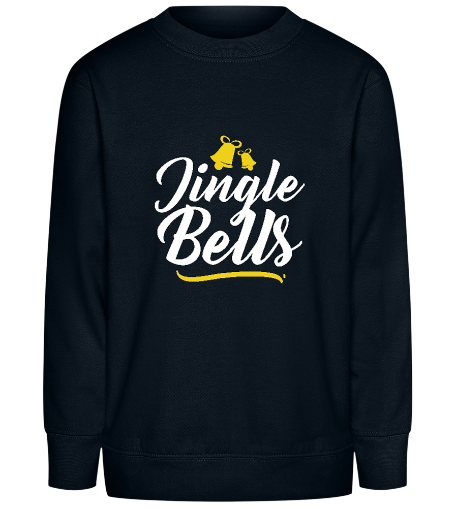 Christmas Jingle Bells Design - Comfort Kids Sweater_BLACK_front