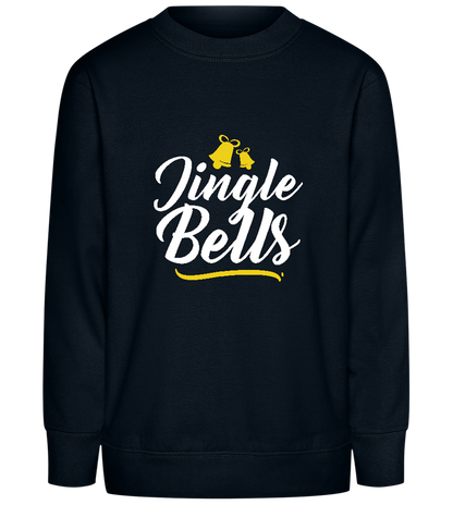 Christmas Jingle Bells Design - Comfort Kids Sweater_BLACK_front