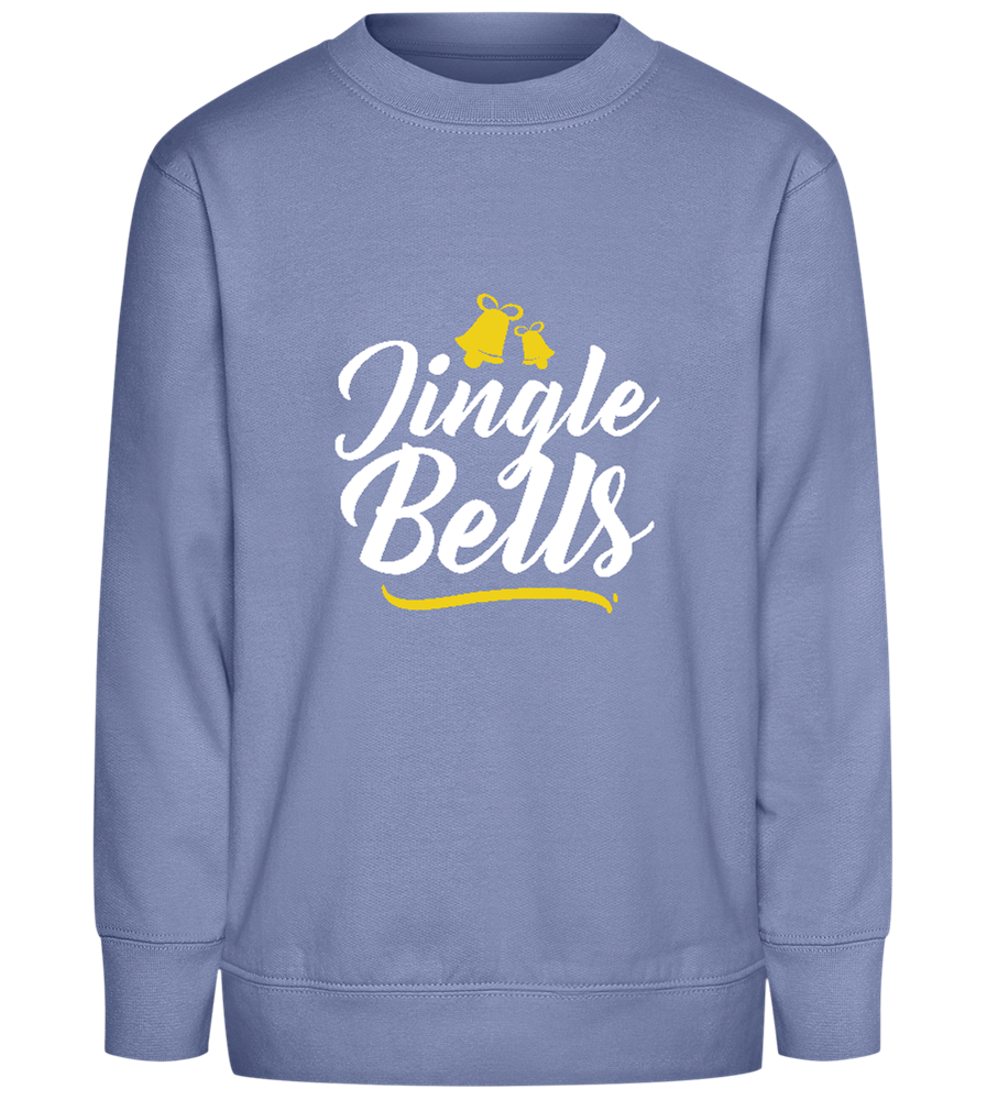 Christmas Jingle Bells Design - Comfort Kids Sweater_BLUE_front