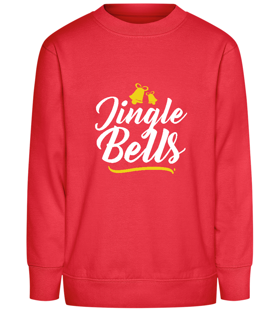 Christmas Jingle Bells Design - Comfort Kids Sweater_BRIGHT RED_front