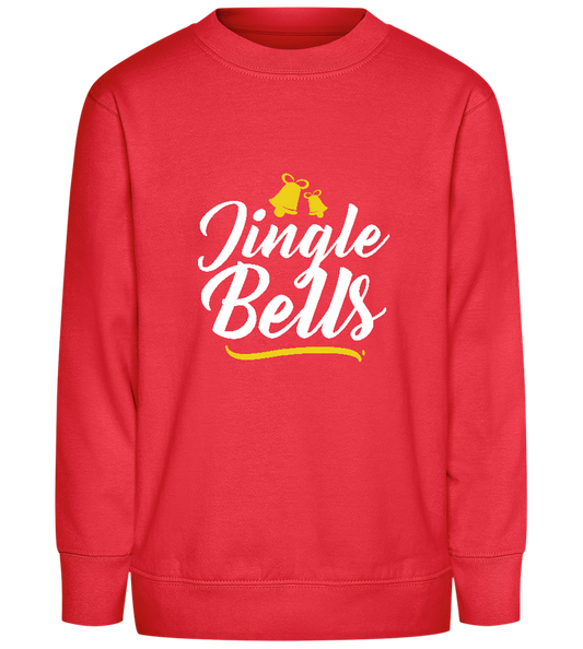 Christmas Jingle Bells Design - Comfort Kids Sweater_BRIGHT RED_front