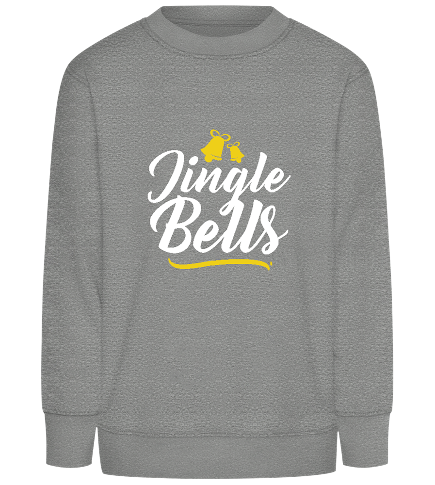 Christmas Jingle Bells Design - Comfort Kids Sweater_ORION GREY II_front