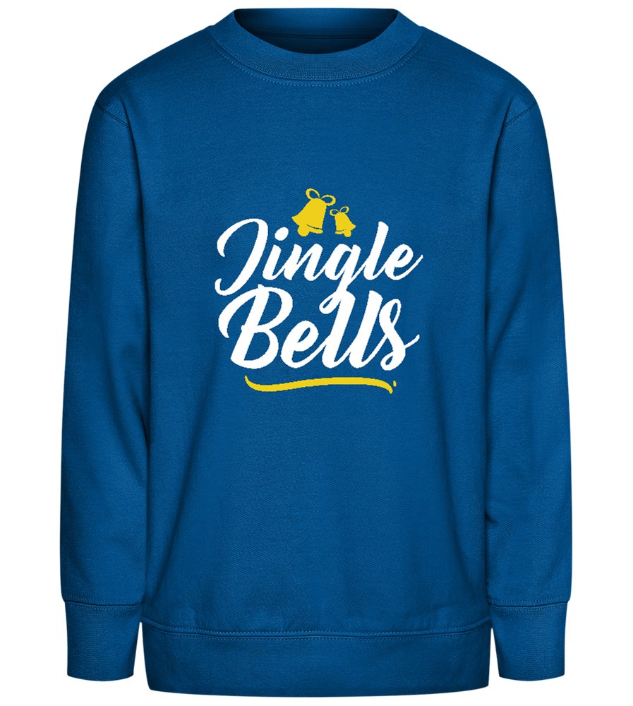 Christmas Jingle Bells Design - Comfort Kids Sweater_ROYAL_front