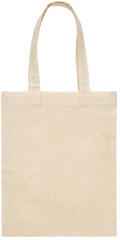 Essential small colored handle gift bag_BEIGE_front