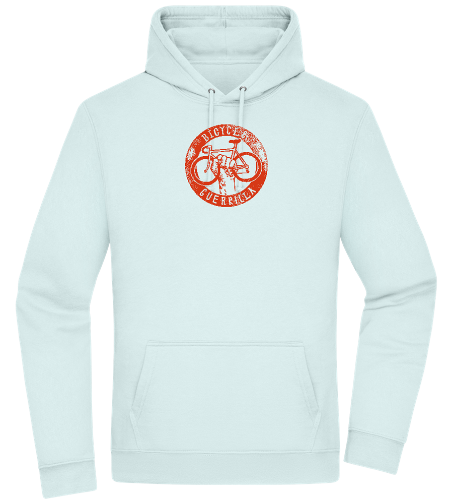 Bicycle Guerrilla Design - Premium Essential Unisex Hoodie_ARCTIC BLUE_front