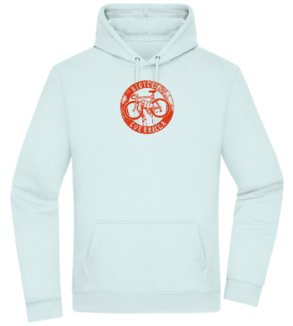 Bicycle Guerrilla Design - Premium Essential Unisex Hoodie_ARCTIC BLUE_front