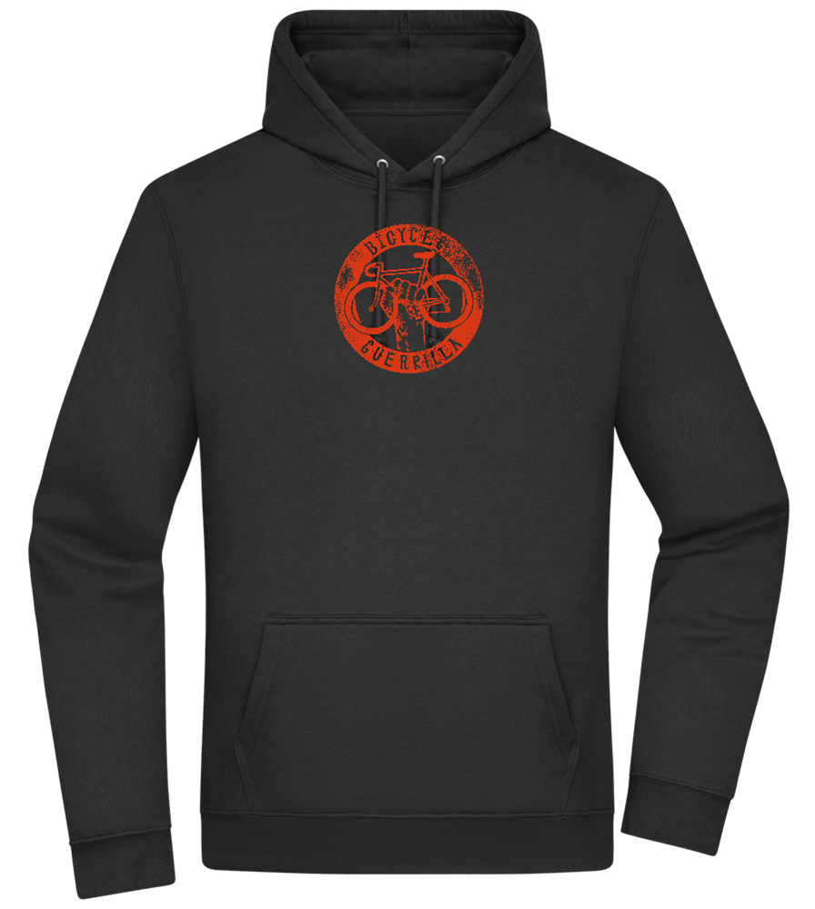 Bicycle Guerrilla Design - Premium Essential Unisex Hoodie_BLACK_front