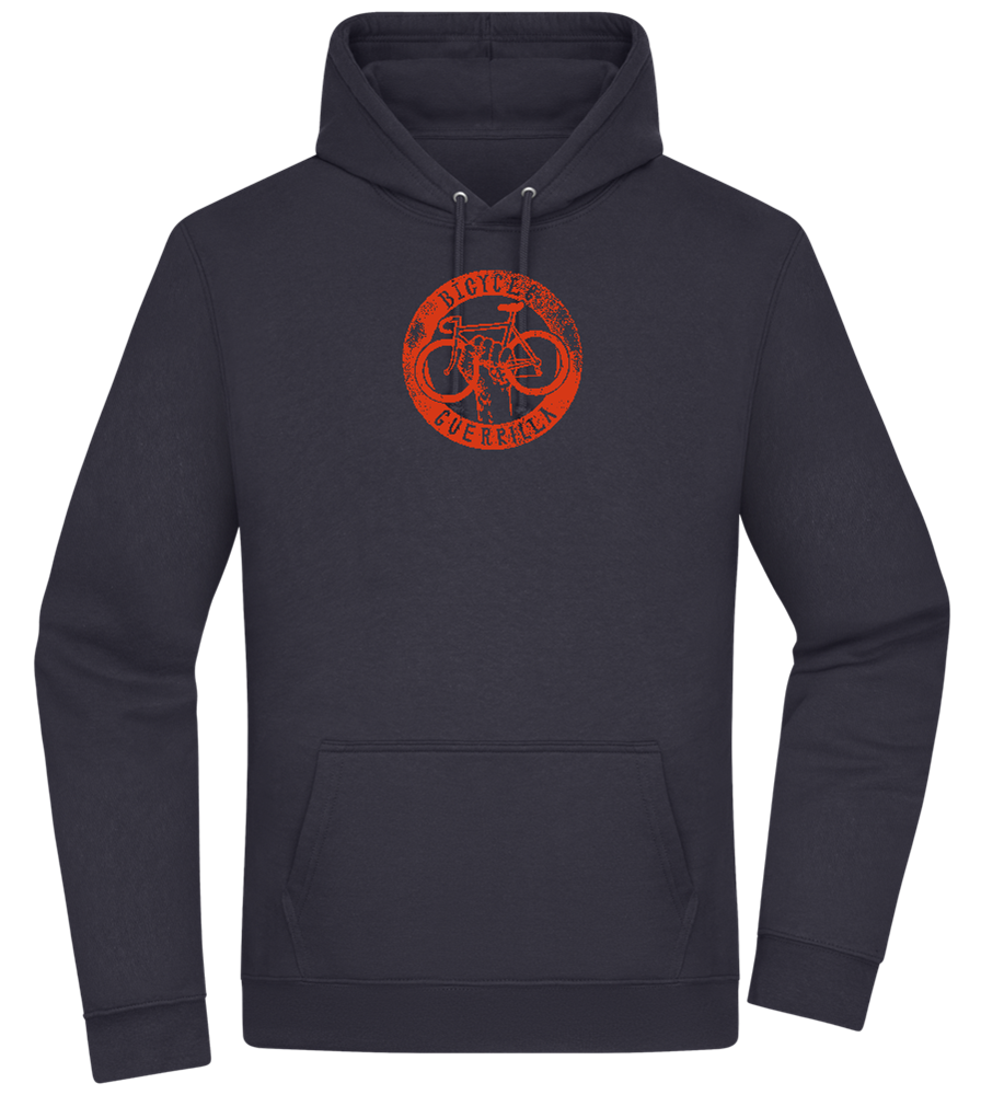 Bicycle Guerrilla Design - Premium Essential Unisex Hoodie_FRENCH NAVY_front