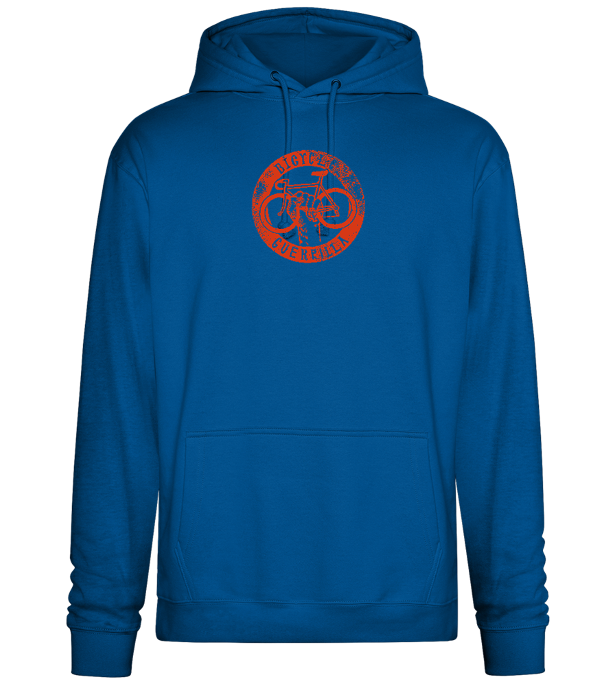 Bicycle Guerrilla Design - Premium Essential Unisex Hoodie_ROYAL_front