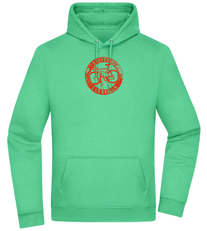 Bicycle Guerrilla Design - Premium Essential Unisex Hoodie_SPRING GREEN_front