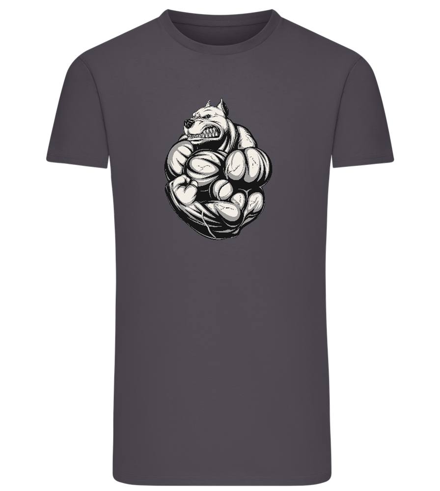 Dog Flex Design - Comfort men's fitted t-shirt_MOUSE GREY_front