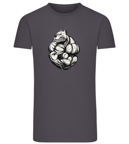 Dog Flex Design - Comfort men's fitted t-shirt_MOUSE GREY_front