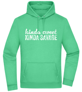 Kinda Sweet Kinda Savage Design - Premium Essential Unisex Hoodie