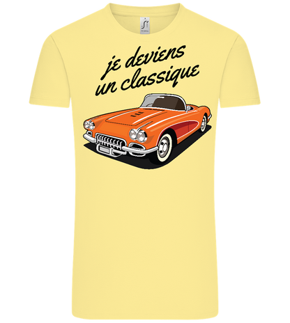 Becoming A Classic Design - Comfort Unisex T-Shirt_AMARELO CLARO_front