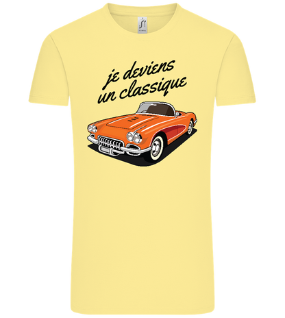 Becoming A Classic Design - Comfort Unisex T-Shirt_AMARELO CLARO_front