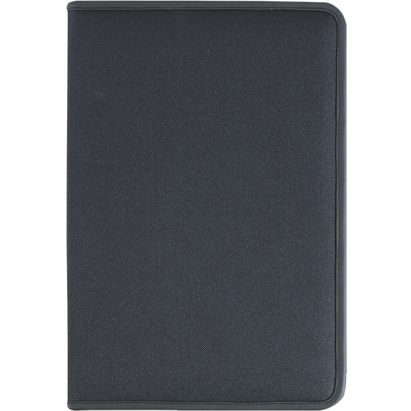 A4 Conference Folder with Zipper_BLACK_front