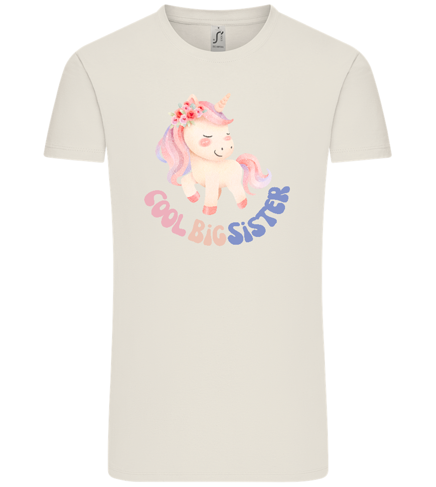 Cool Big Sister Unicorn Design - Comfort Unisex T-Shirt_ECRU_front