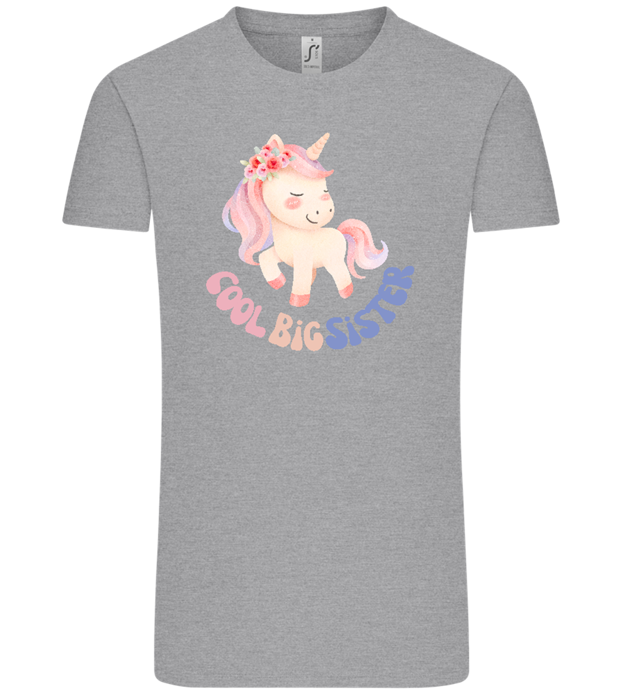 Cool Big Sister Unicorn Design - Comfort Unisex T-Shirt_ORION GREY_front