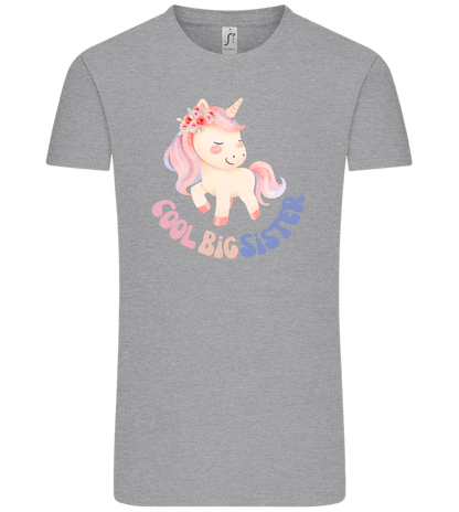 Cool Big Sister Unicorn Design - Comfort Unisex T-Shirt_ORION GREY_front