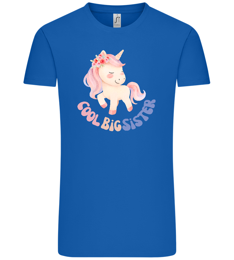 Cool Big Sister Unicorn Design - Comfort Unisex T-Shirt_ROYAL_front