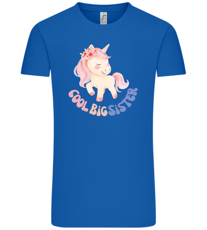 Cool Big Sister Unicorn Design - Comfort Unisex T-Shirt_ROYAL_front