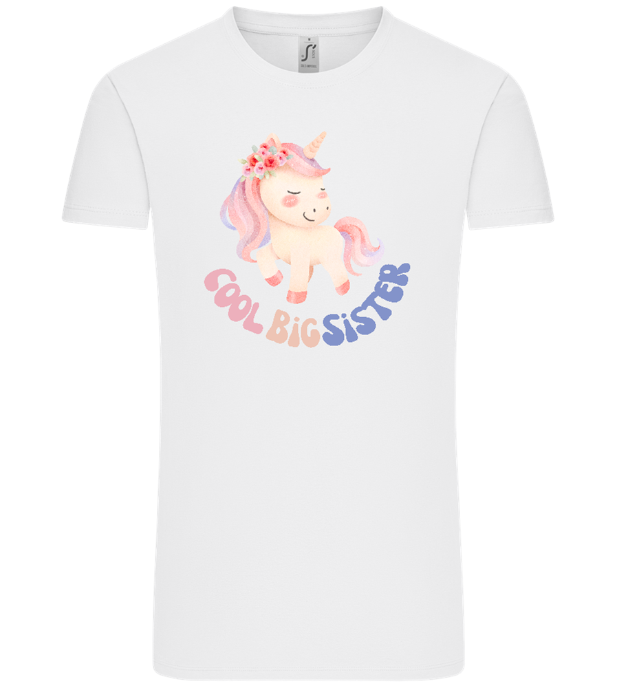 Cool Big Sister Unicorn Design - Comfort Unisex T-Shirt_WHITE_front