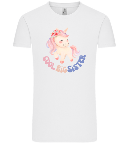 Cool Big Sister Unicorn Design - Comfort Unisex T-Shirt_WHITE_front