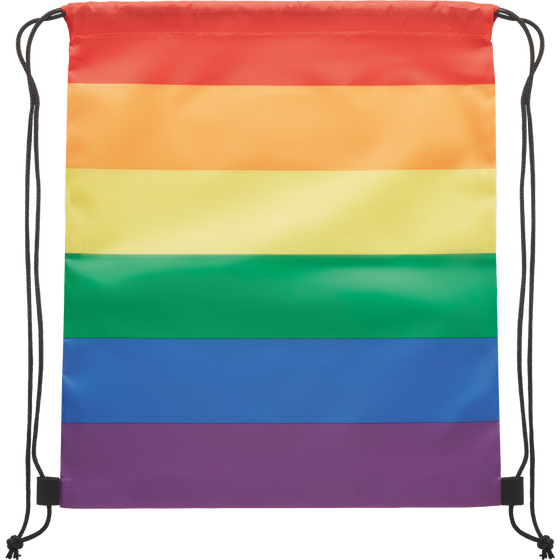 Rainbow RPET Drawstring Bag_MULTICOLOUR_front