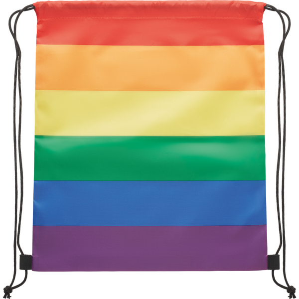 Rainbow RPET Drawstring Bag_MULTICOLOUR_front
