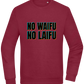 No Waifu No Laifu Design - Comfort Essential Unisex Sweater_BORDEAUX_front