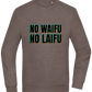 No Waifu No Laifu Design - Comfort Essential Unisex Sweater_CHARCOAL CHIN_front