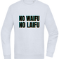 No Waifu No Laifu Design - Comfort Essential Unisex Sweater_CREAMY BLUE_front