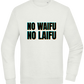 No Waifu No Laifu Design - Comfort Essential Unisex Sweater_CREAMY GREEN_front