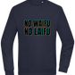 No Waifu No Laifu Design - Comfort Essential Unisex Sweater_FRENCH NAVY_front