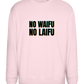 No Waifu No Laifu Design - Comfort Essential Unisex Sweater_LIGHT PEACH ROSE_front