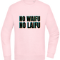 No Waifu No Laifu Design - Comfort Essential Unisex Sweater_LIGHT PEACH ROSE_front