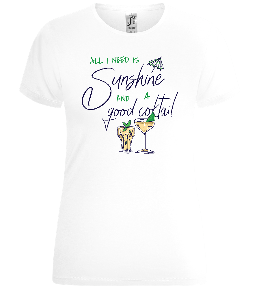 A Good Cocktail Design - Comfort women's t-shirt_WHITE_front