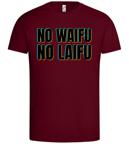 No Waifu No Laifu Design - Premium men's t-shirt_CHILE_front