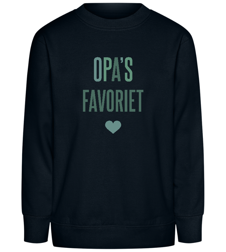 Opa's Favoriet Design - Comfort Kids Sweater_BLACK_front