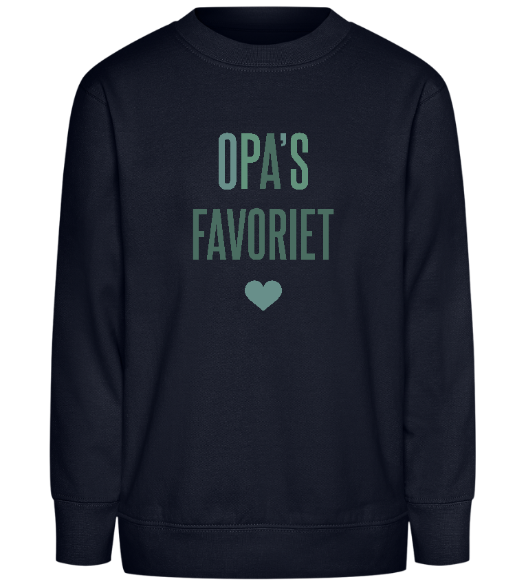 Opa's Favoriet Design - Comfort Kids Sweater_FRENCH NAVY_front