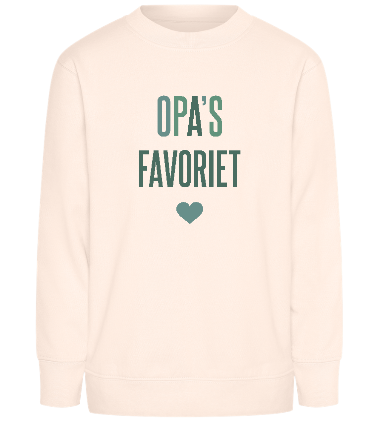 Opa's Favoriet Design - Comfort Kids Sweater_LIGHT PEACH ROSE_front