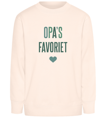 Opa's Favoriet Design - Comfort Kids Sweater_LIGHT PEACH ROSE_front