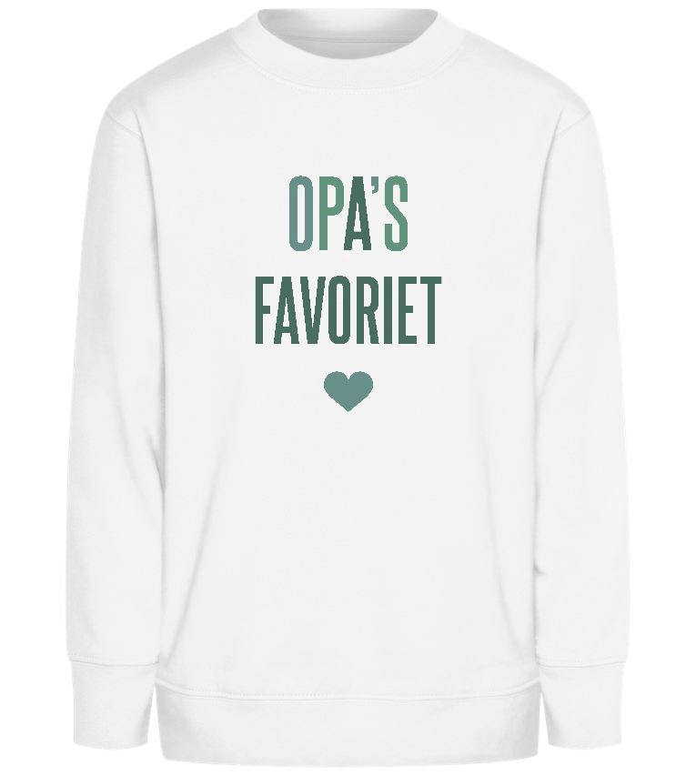 Opa's Favoriet Design - Comfort Kids Sweater_WHITE_front