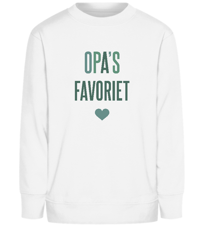 Opa's Favoriet Design - Comfort Kids Sweater_WHITE_front