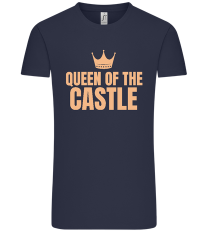 Queen of the Castle Design - Comfort Unisex T-Shirt_FRENCH NAVY_front