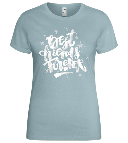 Graffiti Best Friends Design - Basic women's t-shirt_PURE GRAY_front