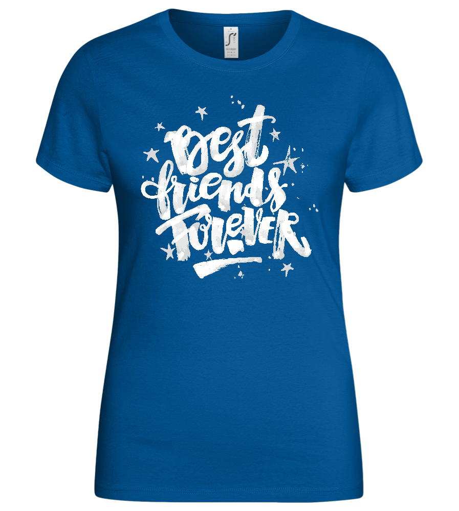 Graffiti Best Friends Design - Basic women's t-shirt_ROYAL_front